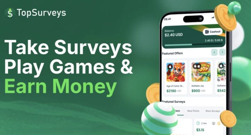 TopSurveys homepage